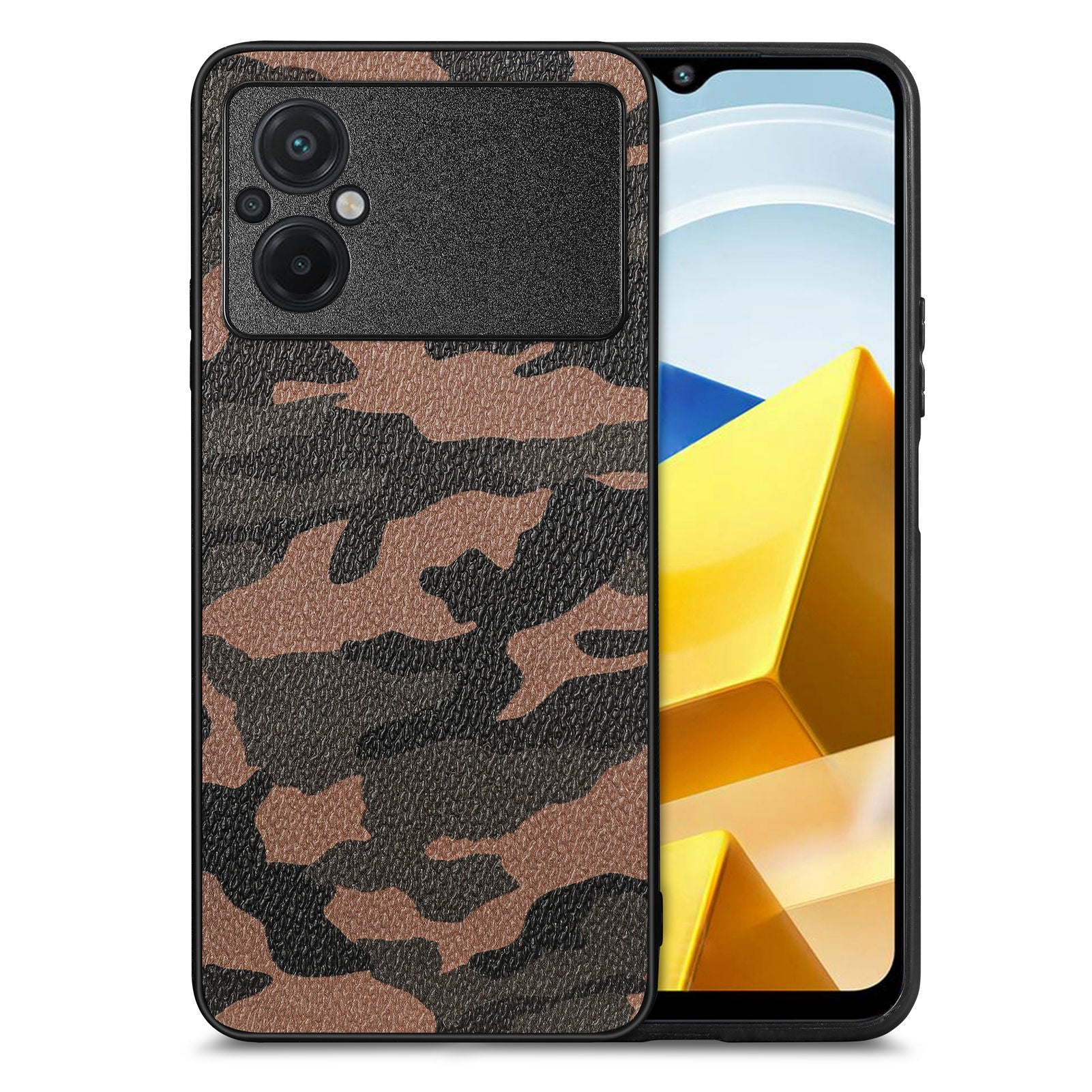 For Xiaomi Poco M5 4G Camouflage Pattern Phone Case Anti-scratch Leather Coated PC TPU Cover For Xiaomi Poco M5 4G Camouflage Pattern Phone Case Anti-scratch Leather Coated PC TPU Cover